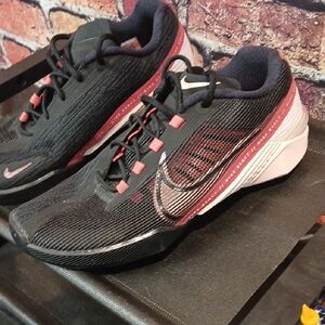Nike Black and Pink Running Sneakers